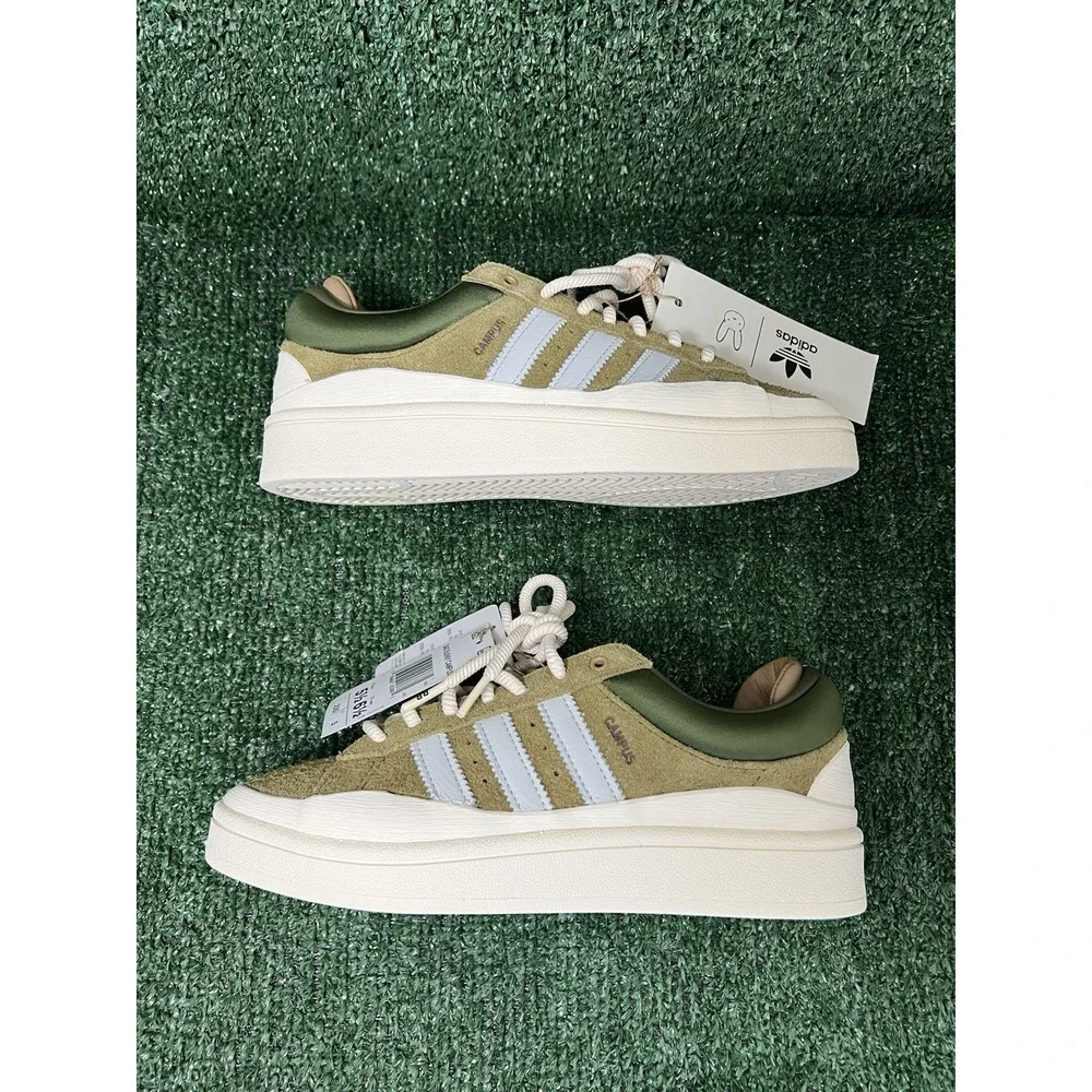 Adidas Campus Light x Bad Bunny 'Wild Moss' Olive Men's 5.5 Women's 6.5 ID7950